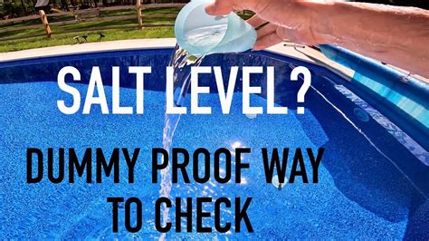 testing saltwater pool water